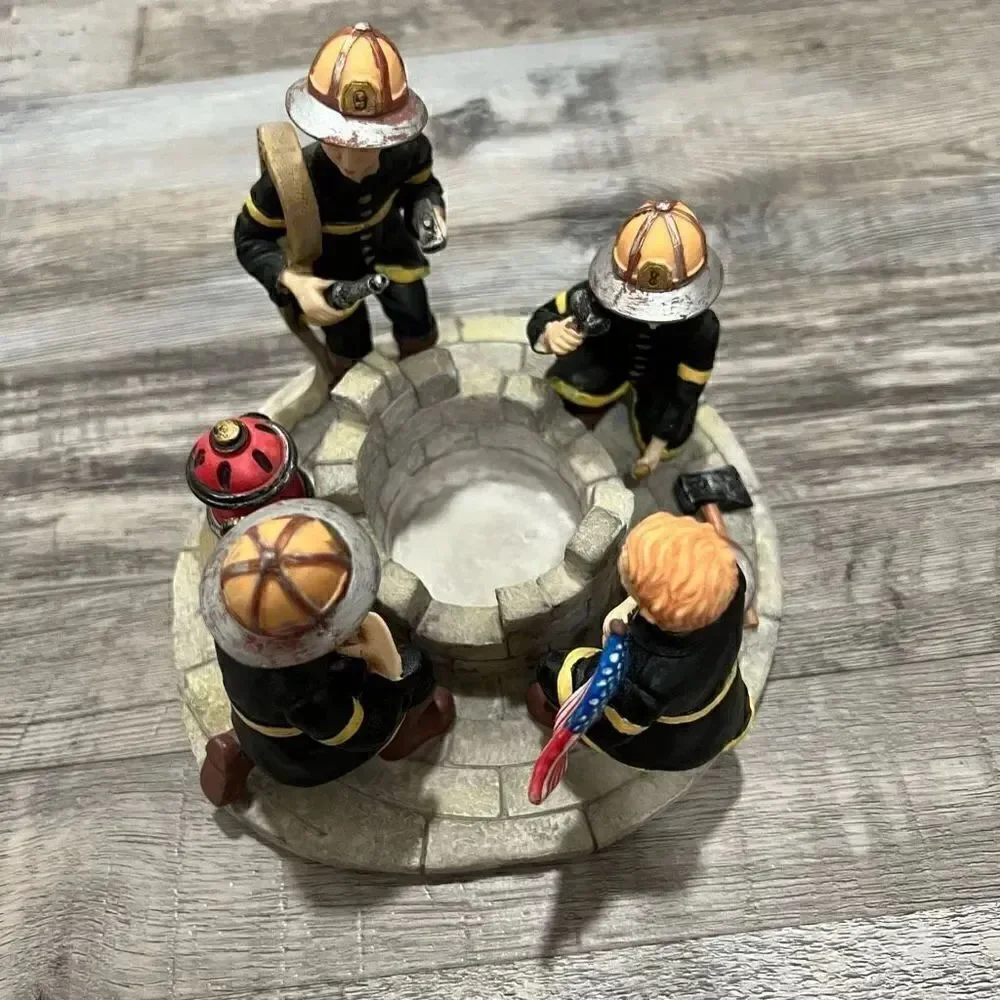 Continental Creations Firefighter candle holder